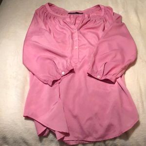 Pink chiffon blouse